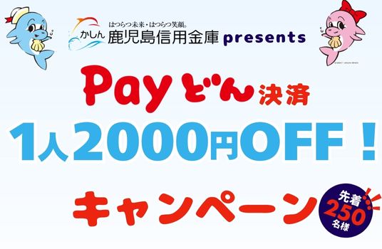Payどんで1人2000円OFFキャンペーン