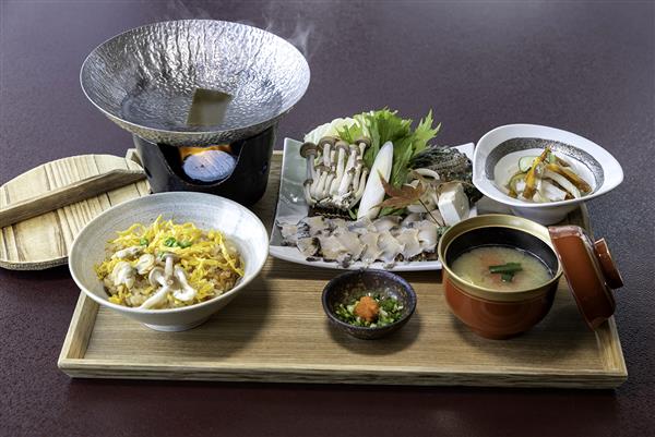 1日限定10食！『薩摩アワビしゃぶ鍋定食』　in　いせえび荘